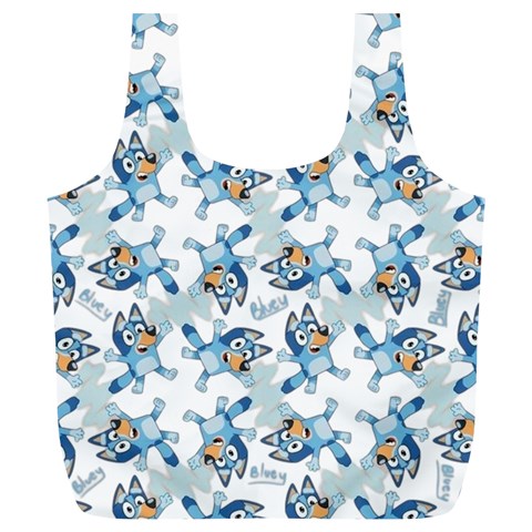Bluey, Bluey merch, Bluey pattern, Bluey Bluey, bingo, Bluey design, bluey dog Full Print Recycle Bag (XL) from ArtsNow.com Front