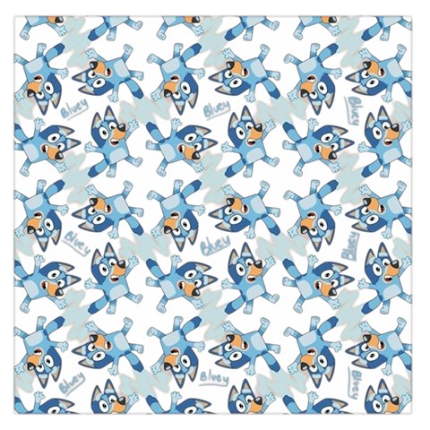 Bluey, Bluey merch, Bluey pattern, Bluey Bluey, bingo, Bluey design, bluey dog 36  x 36  Square Satin Scarf from ArtsNow.com Front