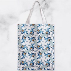 Bluey, Bluey merch, Bluey pattern, Bluey Bluey, bingo, Bluey design, bluey dog Zipper Classic Tote Bag from ArtsNow.com Front