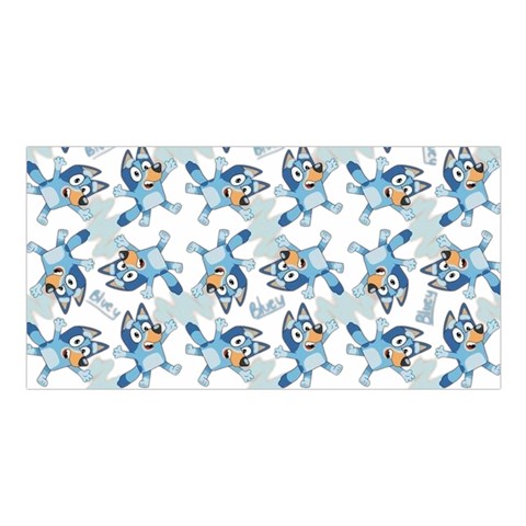 Bluey, Bluey merch, Bluey pattern, Bluey Bluey, bingo, Bluey design, bluey dog Satin Shawl 45  x 80  from ArtsNow.com Front