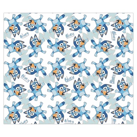Bluey, Bluey merch, Bluey pattern, Bluey Bluey, bingo, Bluey design, bluey dog Zipper Large Tote Bag from ArtsNow.com Front