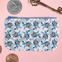 Bluey, Bluey merch, Bluey pattern, Bluey Bluey, bingo, Bluey design, bluey dog Large Coin Purse from ArtsNow.com Front