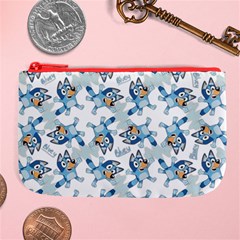 Bluey, Bluey merch, Bluey pattern, Bluey Bluey, bingo, Bluey design, bluey dog Large Coin Purse from ArtsNow.com Front