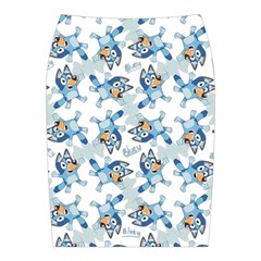 Bluey, Bluey merch, Bluey pattern, Bluey Bluey, bingo, Bluey design, bluey dog Midi Wrap Pencil Skirt from ArtsNow.com Back