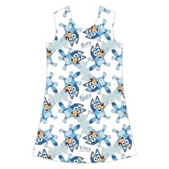 Bluey, Bluey merch, Bluey pattern, Bluey Bluey, bingo, Bluey design, bluey dog Kids  Short Sleeve Velvet Dress from ArtsNow.com Front