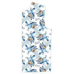 Bluey, Bluey merch, Bluey pattern, Bluey Bluey, bingo, Bluey design, bluey dog Men s High Neck Button Up Puffer Vest from ArtsNow.com Front Left