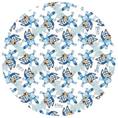 Bluey, Bluey merch, Bluey pattern, Bluey Bluey, bingo, Bluey design, bluey dog Wooden Bottle Opener (Round) from ArtsNow.com Front
