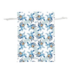 Bluey, Bluey merch, Bluey pattern, Bluey Bluey, bingo, Bluey design, bluey dog Lightweight Drawstring Pouch (L) from ArtsNow.com Front