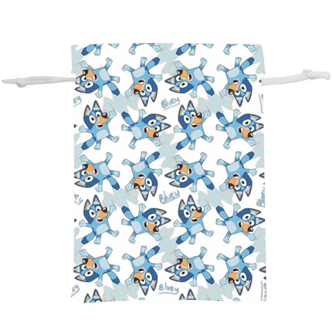 Bluey, Bluey merch, Bluey pattern, Bluey Bluey, bingo, Bluey design, bluey dog Lightweight Drawstring Pouch (XL) from ArtsNow.com Front