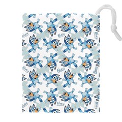 Bluey, Bluey merch, Bluey pattern, Bluey Bluey, bingo, Bluey design, bluey dog Drawstring Pouch (4XL) from ArtsNow.com Front