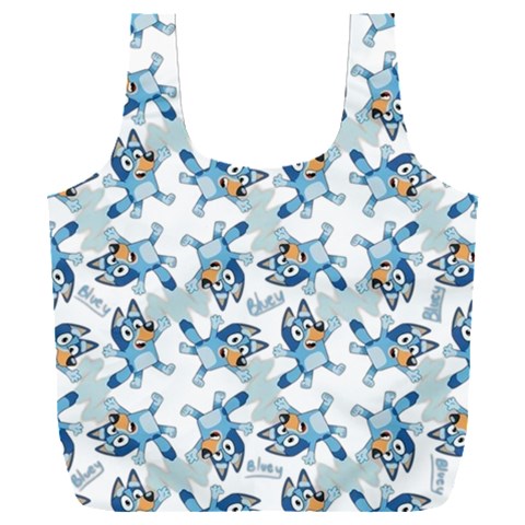 Bluey, Bluey merch, Bluey pattern, Bluey Bluey, bingo, Bluey design, bluey dog Full Print Recycle Bag (XXL) from ArtsNow.com Back