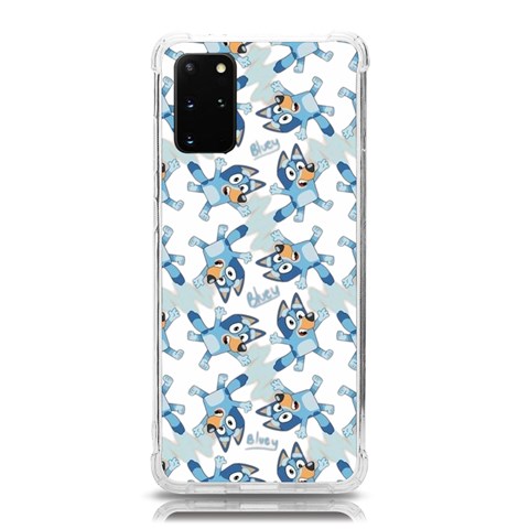 Bluey, Bluey merch, Bluey pattern, Bluey Bluey, bingo, Bluey design, bluey dog Samsung Galaxy S20 Plus 6.7 Inch TPU UV Case from ArtsNow.com Front