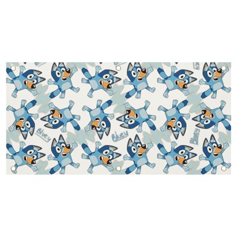 Bluey, Bluey merch, Bluey pattern, Bluey Bluey, bingo, Bluey design, bluey dog Banner and Sign 4  x 2  from ArtsNow.com Front