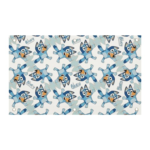 Bluey, Bluey merch, Bluey pattern, Bluey Bluey, bingo, Bluey design, bluey dog Banner and Sign 5  x 3  from ArtsNow.com Front