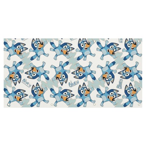 Bluey, Bluey merch, Bluey pattern, Bluey Bluey, bingo, Bluey design, bluey dog Banner and Sign 8  x 4  from ArtsNow.com Front