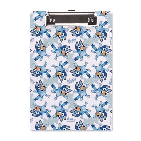 Bluey, Bluey merch, Bluey pattern, Bluey Bluey, bingo, Bluey design, bluey dog A5 Acrylic Clipboard from ArtsNow.com Front