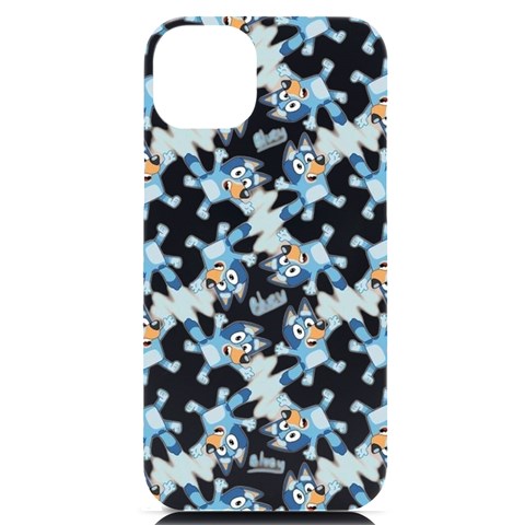 Bluey, Bluey merch, Bluey pattern, Bluey Bluey, bingo, Bluey design, bluey dog iPhone 14 Plus Black UV Print PC Hardshell Case from ArtsNow.com Front