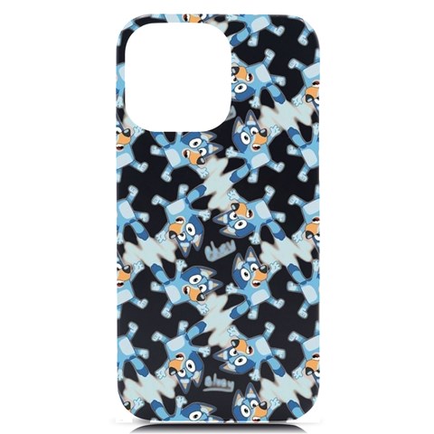 Bluey, Bluey merch, Bluey pattern, Bluey Bluey, bingo, Bluey design, bluey dog iPhone 14 Pro Max Black UV Print PC Hardshell Case from ArtsNow.com Front