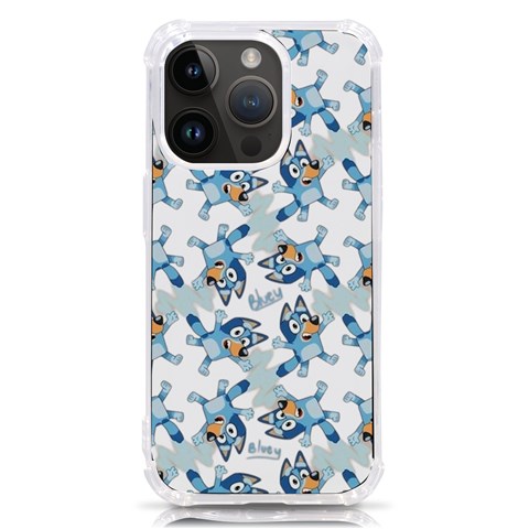 Bluey, Bluey merch, Bluey pattern, Bluey Bluey, bingo, Bluey design, bluey dog iPhone 14 Pro TPU UV Print Case from ArtsNow.com Front