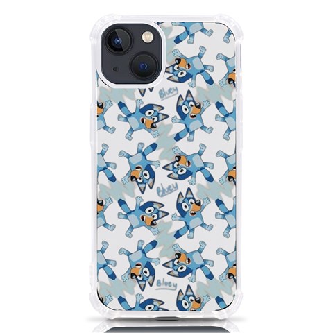Bluey, Bluey merch, Bluey pattern, Bluey Bluey, bingo, Bluey design, bluey dog iPhone 13 TPU UV Print Case from ArtsNow.com Front