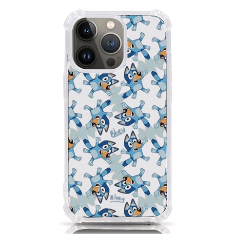 Bluey, Bluey merch, Bluey pattern, Bluey Bluey, bingo, Bluey design, bluey dog iPhone 13 Pro TPU UV Print Case from ArtsNow.com Front