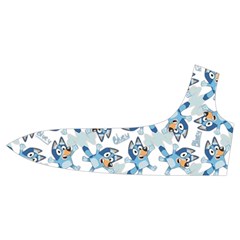 Bluey, Bluey merch, Bluey pattern, Bluey Bluey, bingo, Bluey design, bluey dog Trumpet Sleeve Cropped Top from ArtsNow.com Front Left