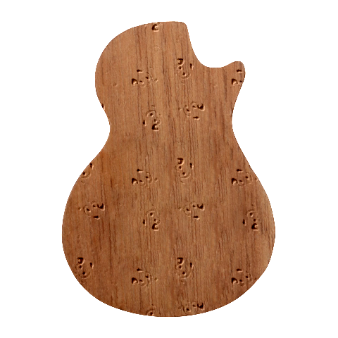 Bluey, Bluey merch, Bluey pattern, Bluey Bluey, bingo, Bluey design, bluey dog Guitar Shape Wood Guitar Pick Holder Case And Picks Set from ArtsNow.com Front