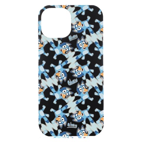 Bluey, Bluey merch, Bluey pattern, Bluey Bluey, bingo, Bluey design, bluey dog iPhone 15 Plus Black UV Print PC Hardshell Case from ArtsNow.com Front