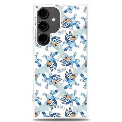 Bluey, Bluey merch, Bluey pattern, Bluey Bluey, bingo, Bluey design, bluey dog Samsung Galaxy S24 Plus 6.7 Inch TPU UV Case from ArtsNow.com Front