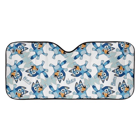 Bluey, Bluey merch, Bluey pattern, Bluey Bluey, bingo, Bluey design, bluey dog Car Windshield Sunshade from ArtsNow.com Front