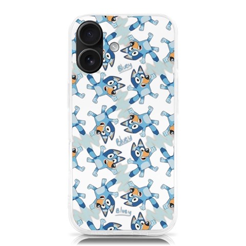 Bluey, Bluey merch, Bluey pattern, Bluey Bluey, bingo, Bluey design, bluey dog iPhone 16 TPU UV Print Case from ArtsNow.com Front