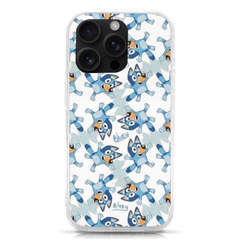 Bluey, Bluey merch, Bluey pattern, Bluey Bluey, bingo, Bluey design, bluey dog iPhone 16 Pro TPU UV Print Case from ArtsNow.com Front