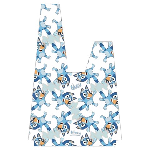 Bluey, Bluey merch, Bluey pattern, Bluey Bluey, bingo, Bluey design, bluey dog Japanese Wrist Knot Bag from ArtsNow.com Front