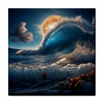 Ocean Sea Waves Tile Coaster