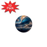 Ocean Sea Waves 1  Mini Magnet (10 pack) 