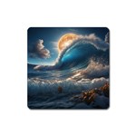 Ocean Sea Waves Square Magnet