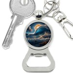 Ocean Sea Waves Bottle Opener Key Chain
