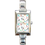 Bluey, Bluey merch, Bluey pattern, Bluey Bluey, bingo, Bluey design, bluey dog Rectangle Italian Charm Watch Bluey, Bluey merch, Bluey pattern, Bluey Bluey, bingo, Bluey design, bluey dog Rectangle Italian Charm Watch