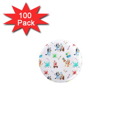 Bluey, Bluey merch, Bluey pattern, Bluey Bluey, bingo, Bluey design, bluey dog 1  Mini Magnets (100 pack)  from ArtsNow.com Front