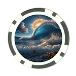 Ocean Sea Waves Poker Chip Card Guard
