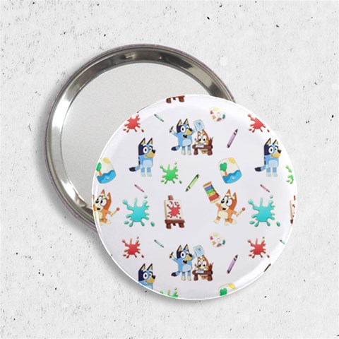 Bluey, Bluey merch, Bluey pattern, Bluey Bluey, bingo, Bluey design, bluey dog 2.25  Handbag Mirrors from ArtsNow.com Front
