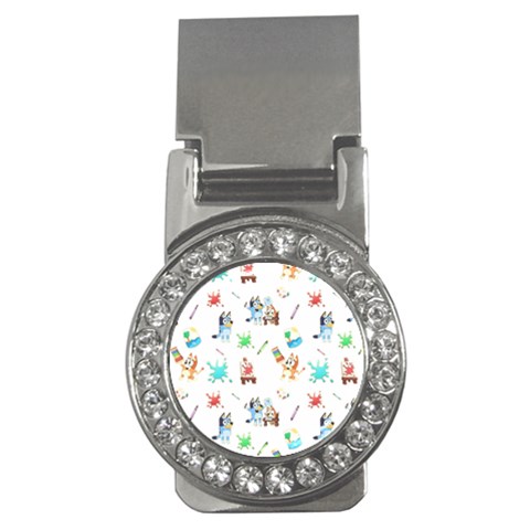 Bluey, Bluey merch, Bluey pattern, Bluey Bluey, bingo, Bluey design, bluey dog Money Clips (CZ)  from ArtsNow.com Front