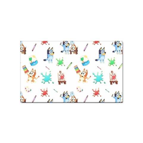 Bluey, Bluey merch, Bluey pattern, Bluey Bluey, bingo, Bluey design, bluey dog Sticker (Rectangular) from ArtsNow.com Front