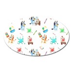 Bluey, Bluey merch, Bluey pattern, Bluey Bluey, bingo, Bluey design, bluey dog Oval Magnet Bluey, Bluey merch, Bluey pattern, Bluey Bluey, bingo, Bluey design, bluey dog Oval Magnet