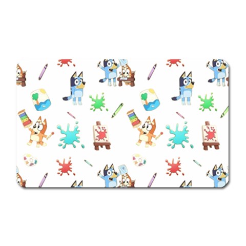 Bluey, Bluey merch, Bluey pattern, Bluey Bluey, bingo, Bluey design, bluey dog Magnet (Rectangular) from ArtsNow.com Front