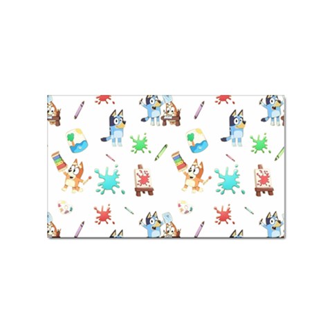 Bluey, Bluey merch, Bluey pattern, Bluey Bluey, bingo, Bluey design, bluey dog Sticker Rectangular (100 pack) from ArtsNow.com Front