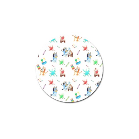 Bluey, Bluey merch, Bluey pattern, Bluey Bluey, bingo, Bluey design, bluey dog Golf Ball Marker from ArtsNow.com Front