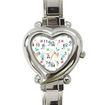 Bluey, Bluey merch, Bluey pattern, Bluey Bluey, bingo, Bluey design, bluey dog Heart Italian Charm Watch Bluey, Bluey merch, Bluey pattern, Bluey Bluey, bingo, Bluey design, bluey dog Heart Italian Charm Watch
