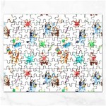 Bluey, Bluey merch, Bluey pattern, Bluey Bluey, bingo, Bluey design, bluey dog Rectangular Jigsaw Puzzl Bluey, Bluey merch, Bluey pattern, Bluey Bluey, bingo, Bluey design, bluey dog Rectangular Jigsaw Puzzl