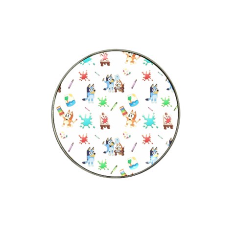 Bluey, Bluey merch, Bluey pattern, Bluey Bluey, bingo, Bluey design, bluey dog Hat Clip Ball Marker (10 pack) from ArtsNow.com Front